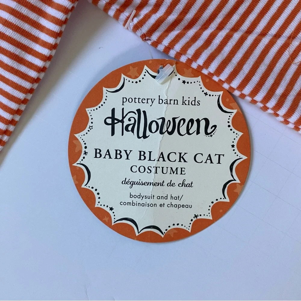 Pottery Barn Kids Halloween Outfit Size 3 6 Months NWT 2 Piece Matching Hat NEW
